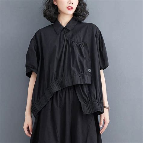 Asymmetrical gathered blouse | ENCHANTE/je suis