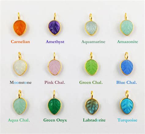 Buy Gemstone Carved Bezel Pendant- Gemstone Carved Leaf Pendant ...