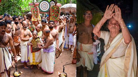 Magical sight! Serpent god appears before Mannarasala 'Valiamma ...