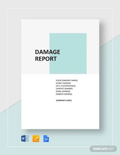 Image result for Insurance Damage Report Example