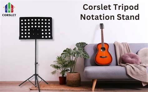 Corslet Foldable Music/Notation Stand Sheet Adjustable Light Weight ...