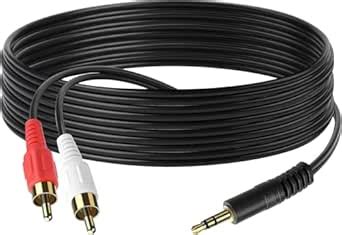 Drumstone (𝗦𝗽𝗲𝗰𝗶𝗮𝗹 𝟱 𝗬𝗲𝗮𝗿𝘀 𝗪𝗮𝗿𝗿𝗮𝗻𝘁𝘆 3.5mm to 2RCA Stereo Cable | Aux to ...