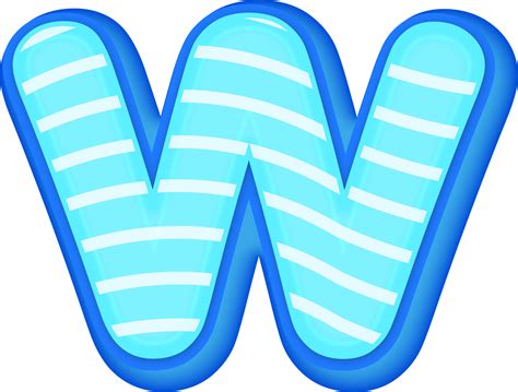 Blue Letter W