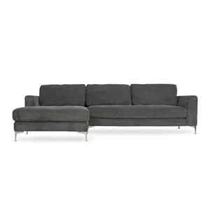 ES ESPINHO ESP51 Solid Sal Wood Velvet Upholstered 3 Seater Left Hand ...