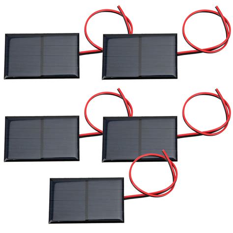Buy 5PCS Mini Solar Cells, DC 2V 300mA Mini Solar Panels Solar Battery ...