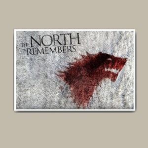 Game Of Thrones The North Remembers Wall Hang Fine Art Print - Abstract ...