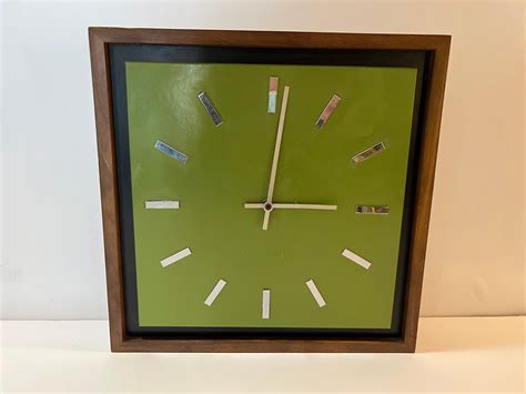 Mid Century Peter Pepper Products Wall Clock For Sale at 1stDibs