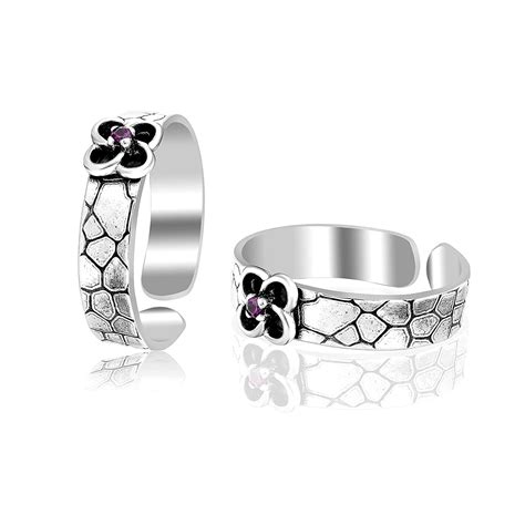 Best Women Butterfly Silver Toe Ring Online in India | TrueSilver