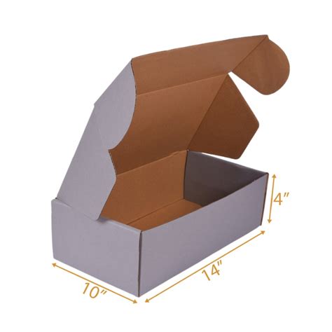Grey Mailer Box - 14x10x4 | Large Cardboard