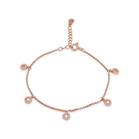Buy Mystic Harmony Rose Gold Plated Silver Bracelet – Zavya