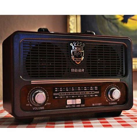 Винтидж Ретро Радио MK-111BT FM, Bluetooth USB SD AUX