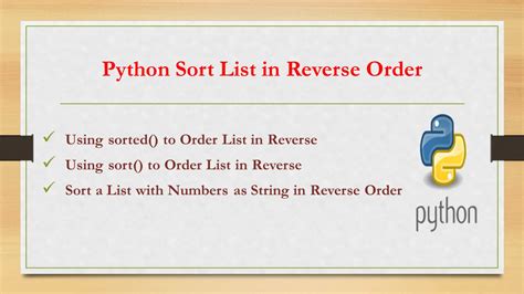 Python Sort List in Reverse Order - Spark By {Examples}