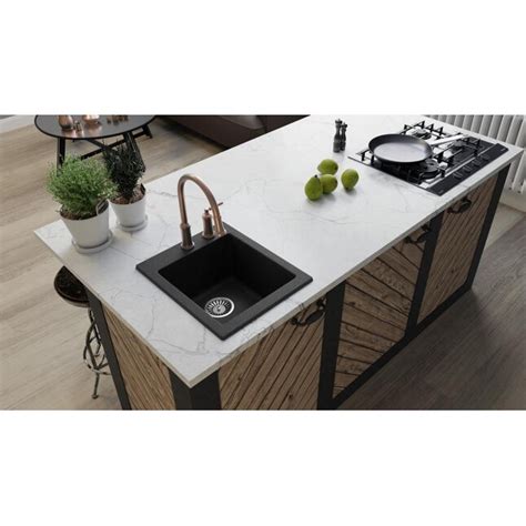 Lavello Notte Drop-In 15.81-in x 18.94-in Grey Metallic Single Bowl 2 ...