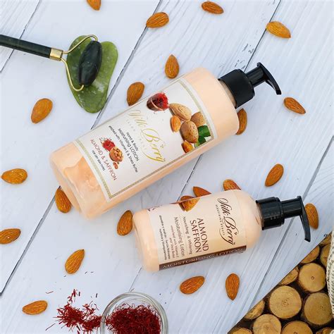 Buy Silk Berry Almond & Saffron Lotion 500ml | Body & Face Lotion for ...