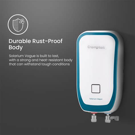 Crompton Solarium Vogue, 3000W Instant Water Heater - 3-L: Shop ...