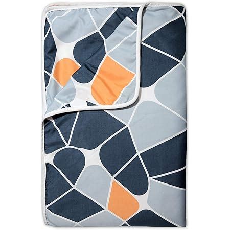 Buy MICROBOOTH Pilling Super Soft Floral Print Blue Flowers Bunch Poly ...