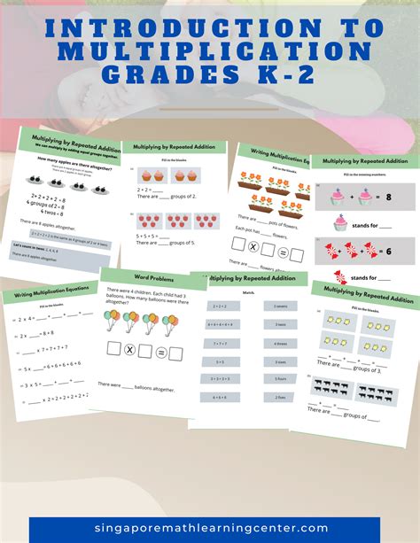 Image result for Multiplication Introduction Worksheets