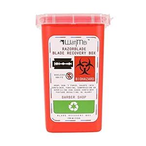 T.O.G. Plastic Small Sharps Biohazard Needles Blades Disposal Container ...