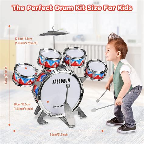 TOQIBO Kids Drum Set, Toddler Jazz Drum Kit for Toddler India | Ubuy