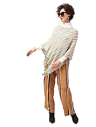 Buy Aiyra Wool Poncho for Women/Girl Off White at Amazon.in