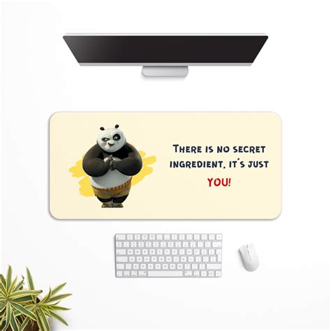 There is no secret ingredient Kung Fu Panda Desk Mat | Desk Pad | Mous ...