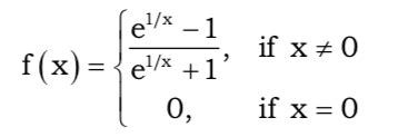 The right hand and left hand limit of the function are respectively