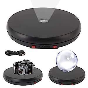 Supvox® 1Pcs Rotating Display Stand with LED, 9.8'' USB Charge 360 ...