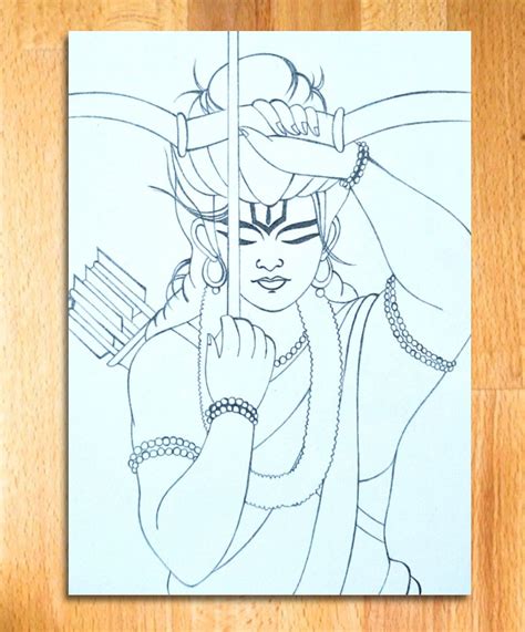 Lord Shree Ram Drawing Easy | Ramnavmi Drawing