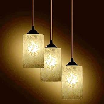 Buy ONECYA ROYAL FANCY Glass Pendent Celling Lamp Hanging Two Fitting ...