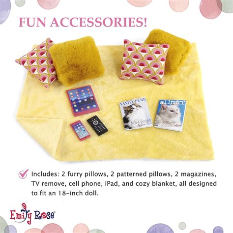 Emily Rose 18 Inch Doll Modern Pink Family Room India | Ubuy