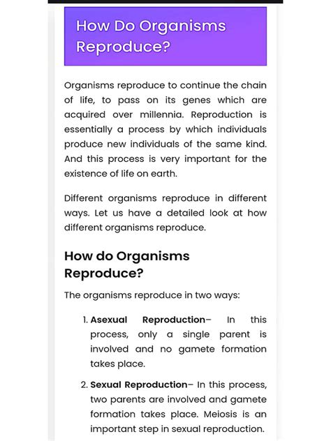 Class 10 Chapter How Do Organisms Reproduce with Notes 的图像结果