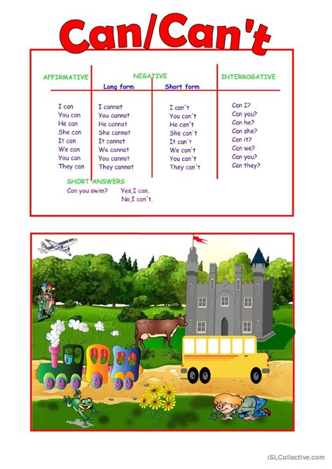 Can / Can't general gramma…: English ESL worksheets pdf & doc