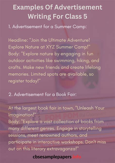 Image result for Advertisement Writing Examples