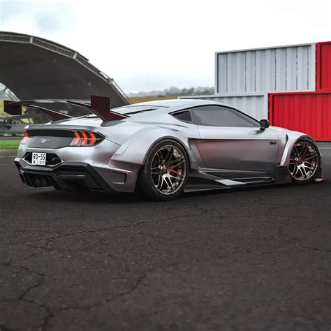 Ford Mustang S650 Widebody with Mid Engine | Modified Rides in 2025 | Ford mustang, Muscle cars ...