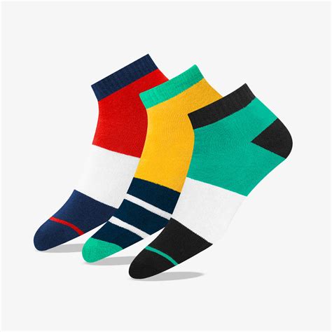 Maanja Men's Striped Cotton Socks, Pack of 3 – Soxco