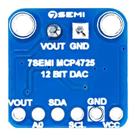 7Semi MCP4725 12bit Digital to Analog I2C Breakout Module – Robocraze