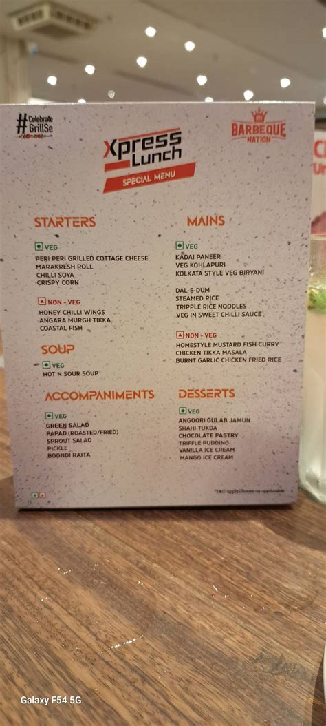 Menu at Barbeque Nation - GMS Road, Dehradun, Dehradun