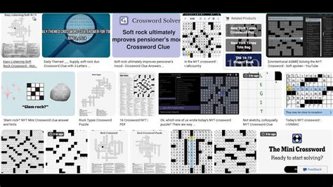 Top 5 Trusted Websites to Get Soft Rock NYT Crossword Answers #nytimes ...