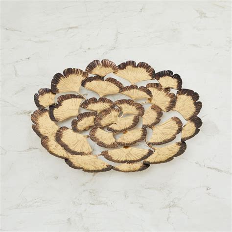 Buy Eternity Textured Ginko Leaf Decor Bowl from Home Centre at just ...
