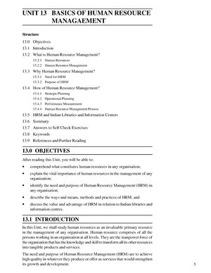 HUMAN RESOURCE PLANNING - 2 Human and Intellectual Capital 14.2 Human ...