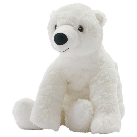 SNUTTIG soft toy, off-white/polar bear cub, 32 cm (13") - IKEA