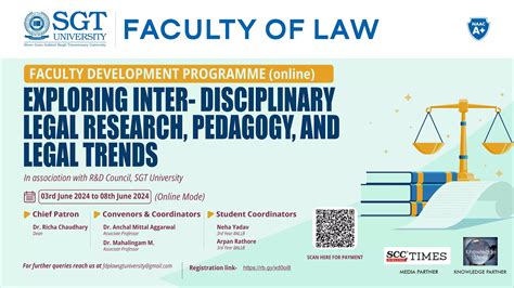 FDP: Exploring Inter-disciplinary Research Skills, Pedagogy & Emerging ...