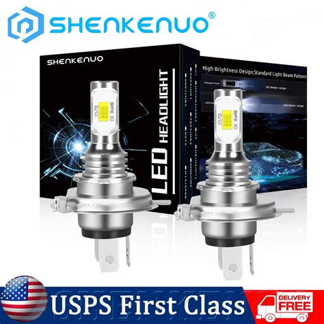 Shenkenuo H4 9003 LED Headlight Bulb, 6000K for Honda Odyssey '95-'04, Civic '92-'03 - Walmart.com