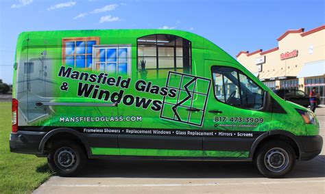 Glass and Window Ideas Mansfield Texas Van Wrap Ideas Green Van wrap ...