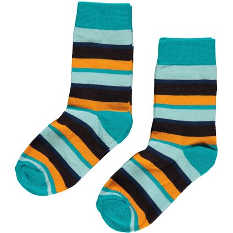Maxomorra organic cotton stripy socks for children – 2 pairs | Uni and Jack