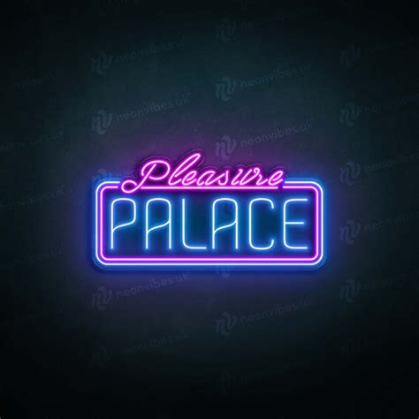 Pleasure Palace LED Neon Sign - Neon Vibes® - Neon Vibes® neon signs