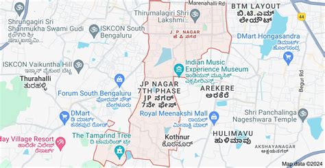 JP Nagar, Bangalore - Map, Pincode, Property Rates, Photos & Reviews 2025