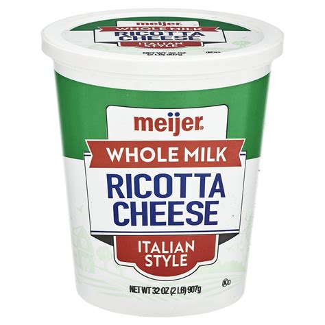 Meijer Whole Milk Ricotta Cheese 32 oz | Shipt