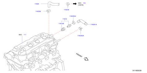 Nissan Altima Hose Air Inlet. Hose BLOWBY Gas. (Lower). VENTILATION, ARGENTINA - 11826-1HK0A ...