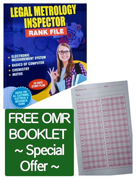 Legal Metrology Inspector Rank File and Free OMR Booklet Useful for all ...